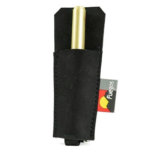 Seitenansicht der Druckstift-Kreidehalter Tasche aus Kunstleder, ideal zur sicheren Aufbewahrung von Kreidestiften am Forstgürtel.