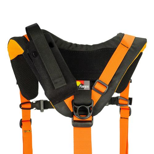 Funktasche befestigt an einem Forst Koppel Schultertragesystem, kompatibel mit Kenwood Funkgeräten