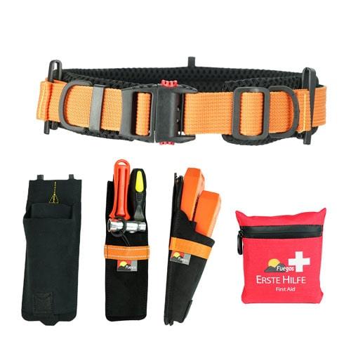 Forstgürtel-Koppel-Doppel-Forstkeiltaschen-Set