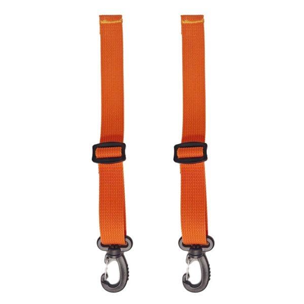 Adapterhaken für Pflanztasche – doppelte Version, kompatibel mit Schultertragesystem, in orange.