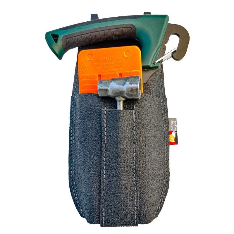 Forstgürtel mit Kombi-Holster und Keiltasche von Fuegos für effizientes Arbeiten im Forst.